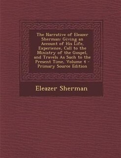 Front cover_The Narrative of Eleazer Sherman