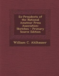 Couverture_Ex-Presidents of the National Amateur Press Association