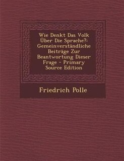 Front cover_Wie Denkt Das Volk _ber Die Sprache?