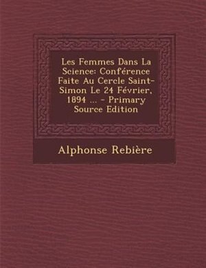 Front cover_Les Femmes Dans La Science