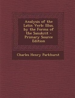 Couverture_Analysis of the Latin Verb