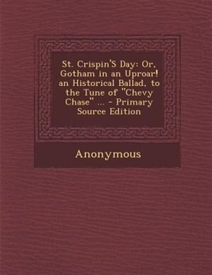 Front cover_St. Crispin'S Day