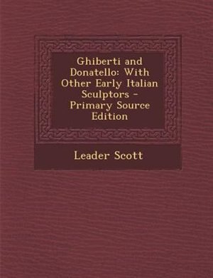Couverture_Ghiberti and Donatello