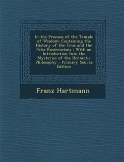 Front cover_In the Pronaos of the Temple of Wisdom