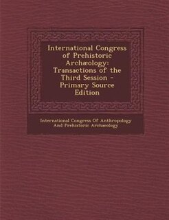 Front cover_International Congress of Prehistoric Archµology
