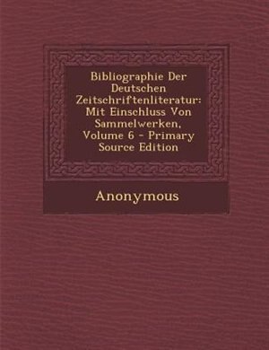 Couverture_Bibliographie Der Deutschen Zeitschriftenliteratur