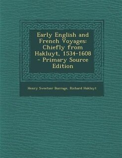 Couverture_Early English and French Voyages