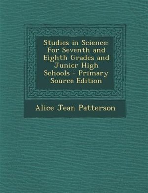 Front cover_Studies in Science