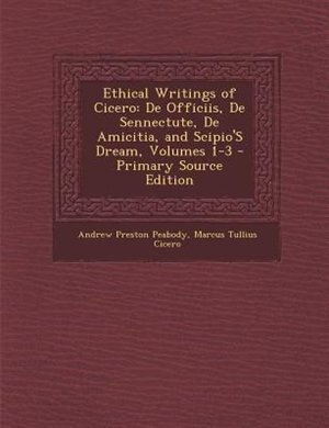 Front cover_Ethical Writings of Cicero