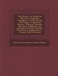 Front cover_Dio's Rome