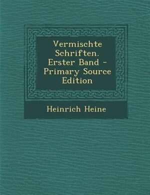 Vermischte Schriften. Erster Band - Primary Source Edition