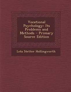 Couverture_Vocational Psychology