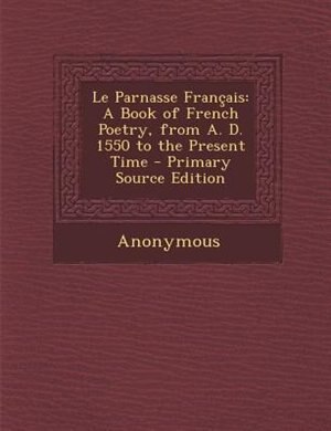 Couverture_Le Parnasse Frantais