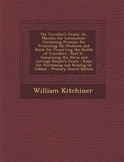 Couverture_The Traveller's Oracle, Or, Maxims for Locomotion