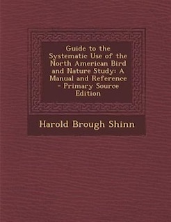 Couverture_Guide to the Systematic Use of the North American Bird and Nature Study