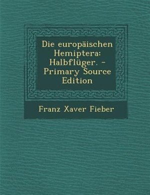 Front cover_Die europSischen Hemiptera