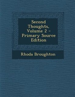 Couverture_Second Thoughts, Volume 2 - Primary Source Edition