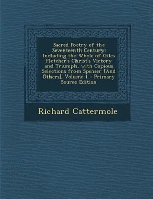 Couverture_Sacred Poetry of the Seventeenth Century