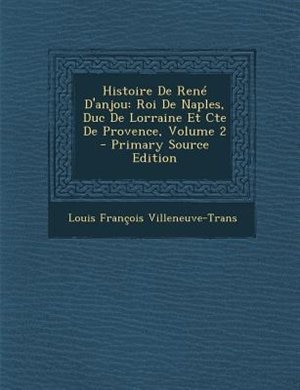 Front cover_Histoire De RenT D'anjou