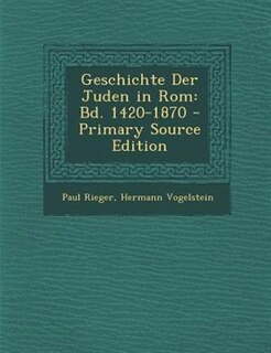 Front cover_Geschichte Der Juden in Rom