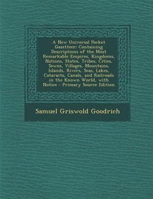 Front cover_A New Universal Pocket Gazetteer