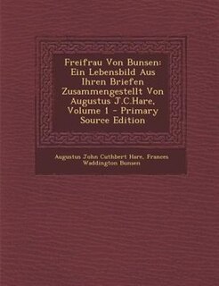 Front cover_Freifrau Von Bunsen