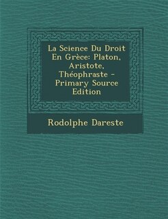 Couverture_La Science Du Droit En GrFce