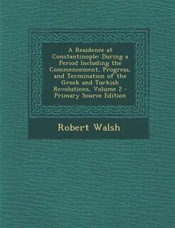 Front cover_A Residence at Constantinople