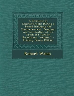 Front cover_A Residence at Constantinople
