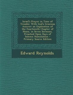 Front cover_Israel's Prayer in Time of Trouble