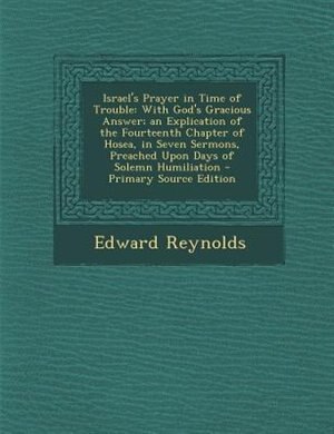 Front cover_Israel's Prayer in Time of Trouble