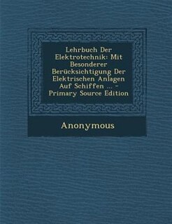 Front cover_Lehrbuch Der Elektrotechnik