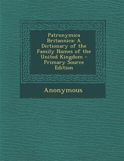 Couverture_Patronymica Britannica