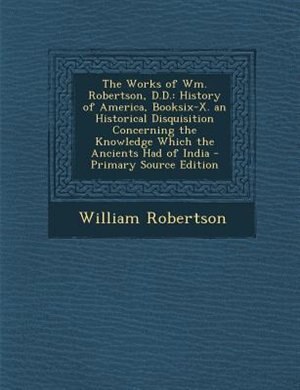 Couverture_The Works of Wm. Robertson, D.D.