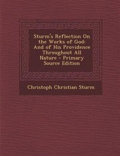 Front cover_Sturm's Reflection On the Works of God