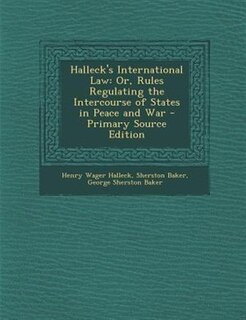 Couverture_Halleck's International Law