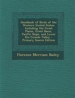 Couverture_Handbook of Birds of the Western United States