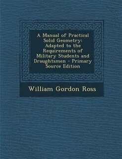 Couverture_A Manual of Practical Solid Geometry