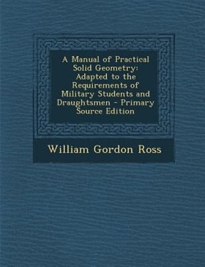 Couverture_A Manual of Practical Solid Geometry
