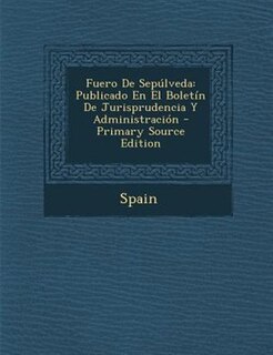 Couverture_Fuero De Sep·lveda