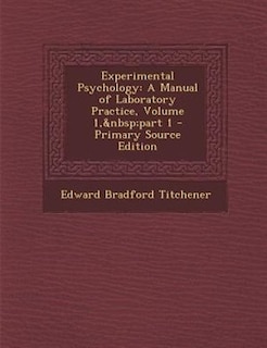 Front cover_Experimental Psychology