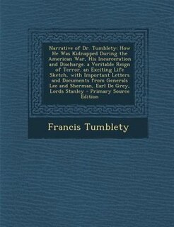 Couverture_Narrative of Dr. Tumblety