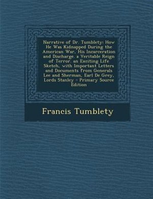 Couverture_Narrative of Dr. Tumblety