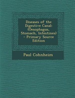 Front cover_Diseases of the Digestive Canal
