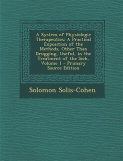 Front cover_A System of Physiologic Therapeutics