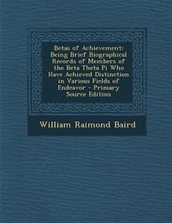 Front cover_Betas of Achievement