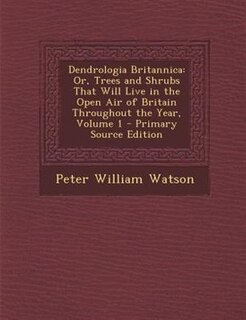 Front cover_Dendrologia Britannica