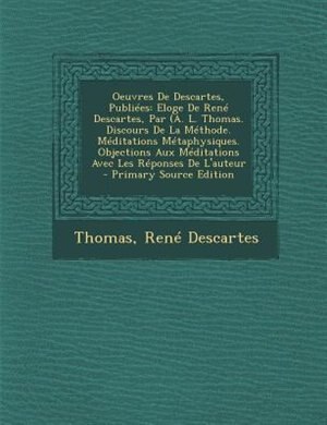 Front cover_Oeuvres De Descartes, PubliTes