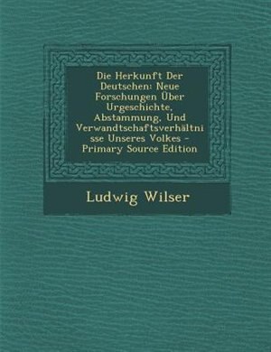 Front cover_Die Herkunft Der Deutschen