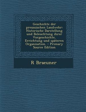 Couverture_Geschichte der preussischen Landwehr